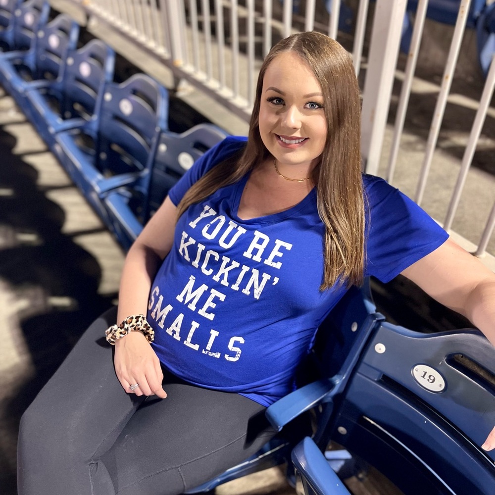 Maternity shirt perfect for baseball games, especially if you’re a Sandlot fan!